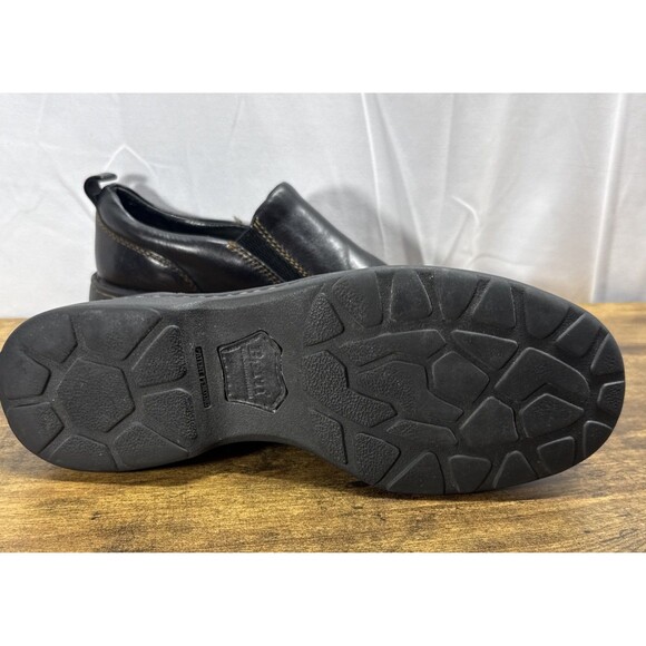 Born Womens Black Leather Slip On Gore Stretch Loafers Shoes Size 8.5M - Picture 8 of 16